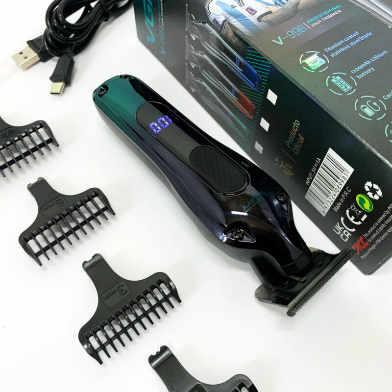 Тример VGR V-998 — зручний аксесуар для стрижки волосся з автономною роботою до 180 хвилин.