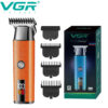 Тример VGR V-943 ORANGE — універсальний пристрій для догляду за бородою та вусами.