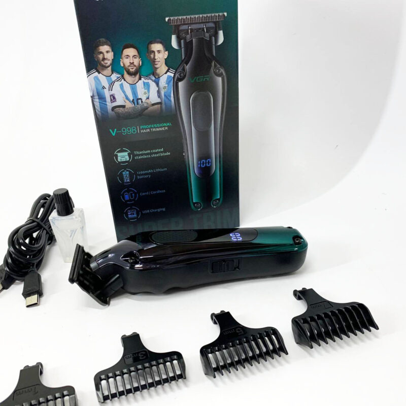 Тример VGR V-998 — зручний аксесуар для стрижки волосся з автономною роботою до 180 хвилин.