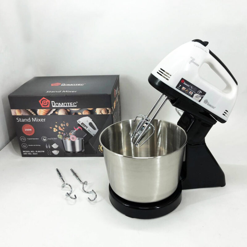 Миксер стаціонарний Domotec R6637W на 250 Вт з 7 швидкостями для кухні