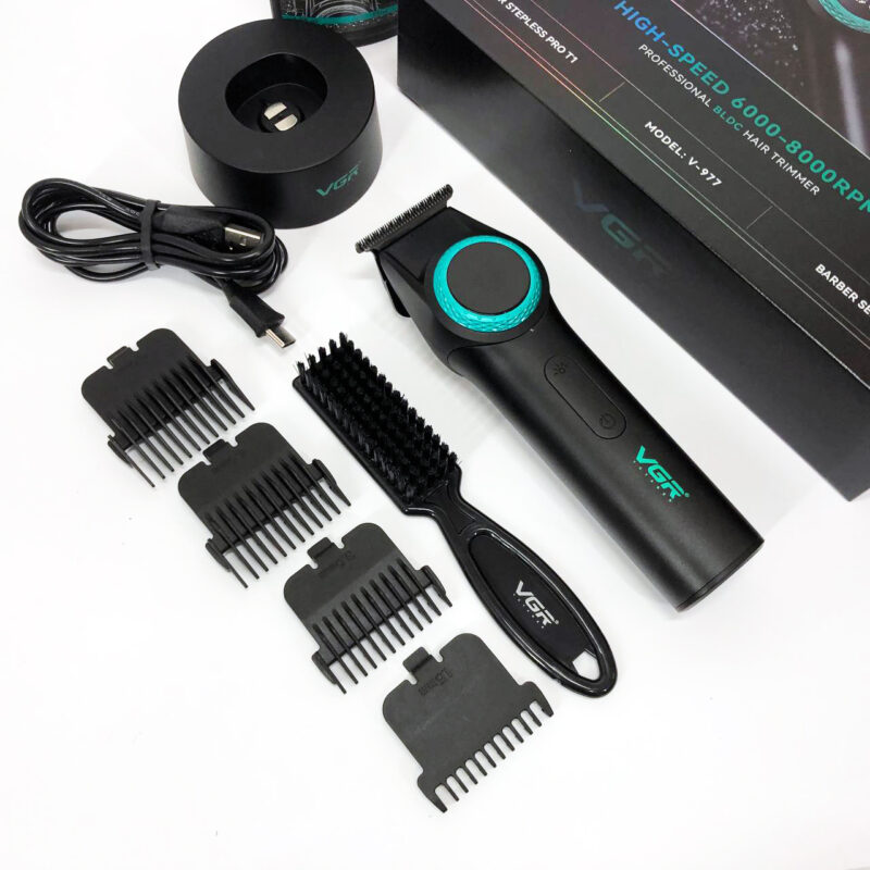 Тример VGR V-977 BLACK — потужний інструмент для професійного стайлінгу волосся.