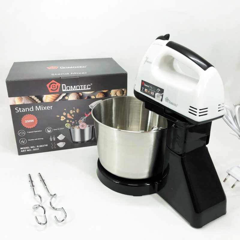 Миксер стаціонарний Domotec R6637W на 250 Вт з 7 швидкостями для кухні