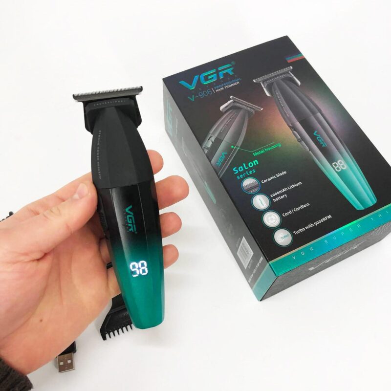 Машинка для стрижки волосся VGR V-906 тример для окантовки та стрижки бороди.