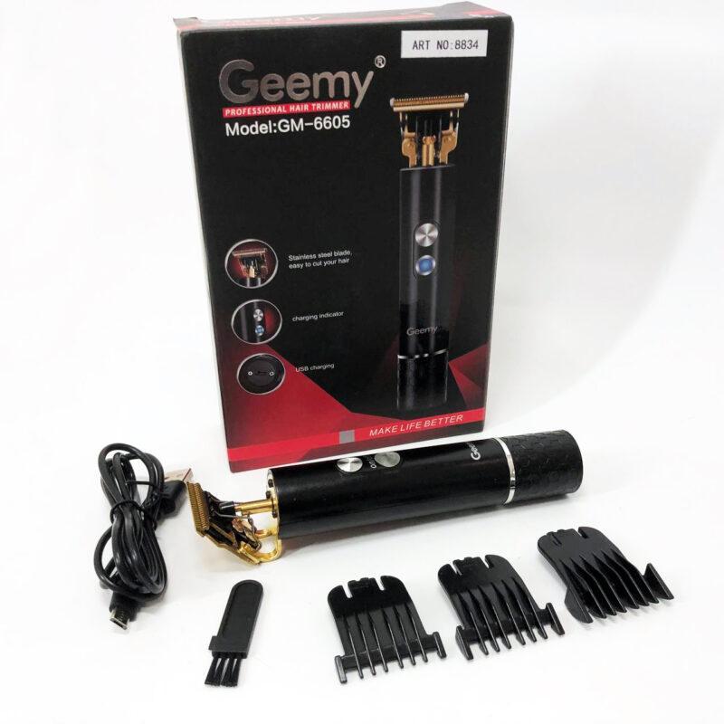 Професійна окантувальна машинка GEEMY GM-6605 для ідеальної стрижки волосся та бороди
