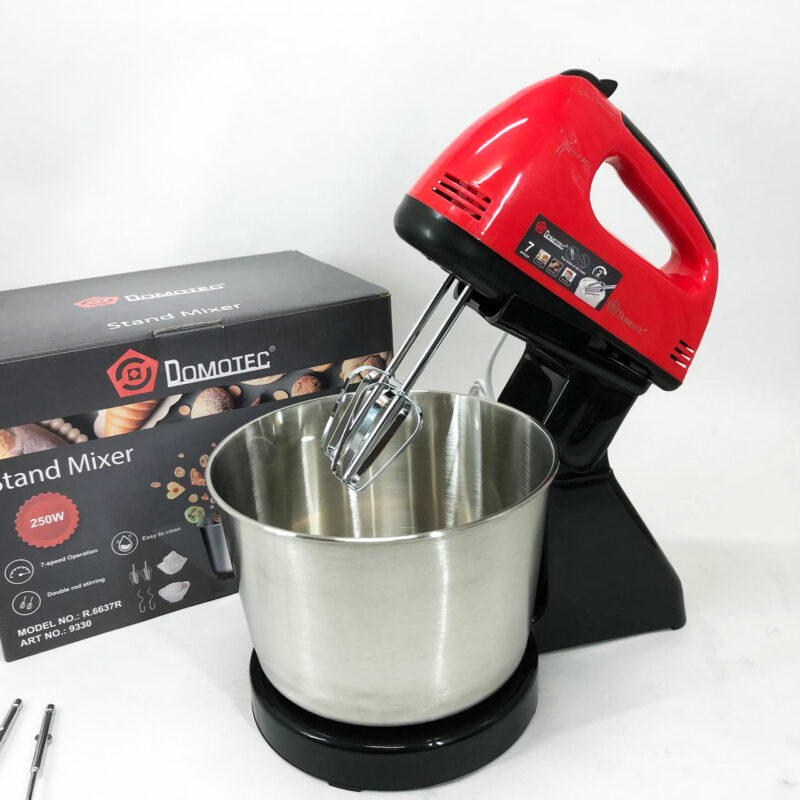Миксер ручний Domotec R6637R 250W з чашею 2 літри, стильний та практичний.