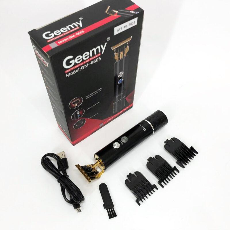 Професійна окантувальна машинка GEEMY GM-6605 для ідеальної стрижки волосся та бороди