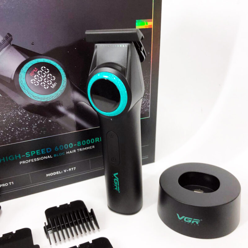 Тример VGR V-977 BLACK — потужний інструмент для професійного стайлінгу волосся.