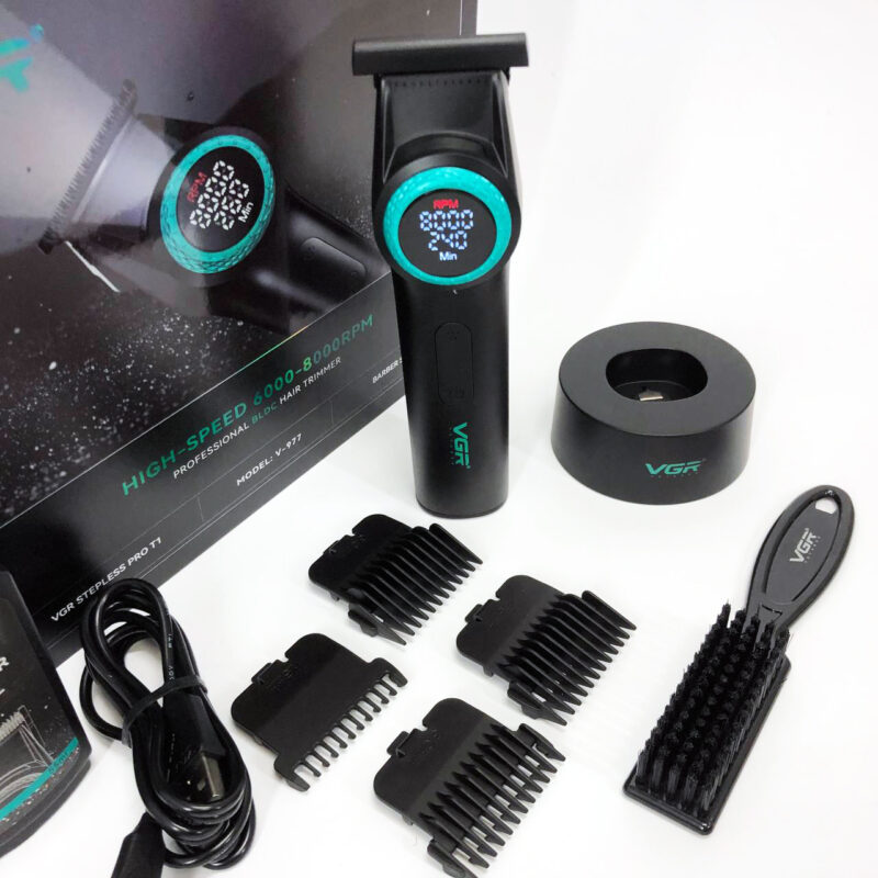 Тример VGR V-977 BLACK — потужний інструмент для професійного стайлінгу волосся.