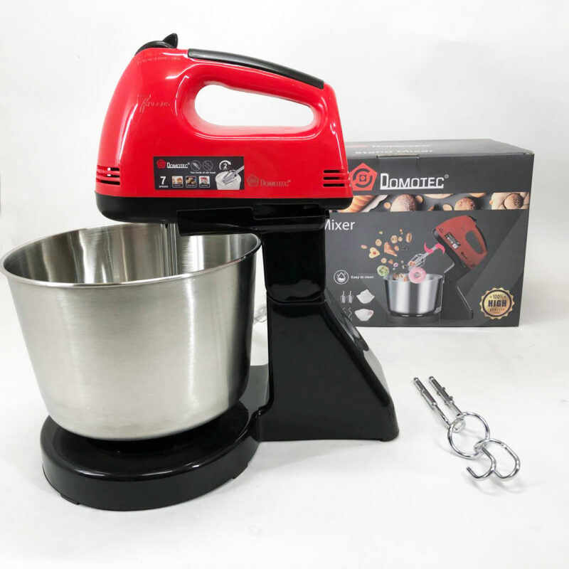 Миксер ручний Domotec R6637R 250W з чашею 2 літри, стильний та практичний.