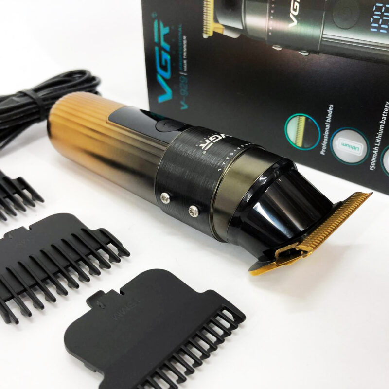 Машинка для стрижки волосся VGR V-929 акумуляторна — триммер для професійних результатів вдома