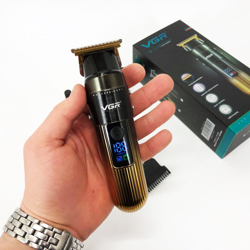 Машинка для стрижки волосся VGR V-929 акумуляторна — триммер для професійних результатів вдома