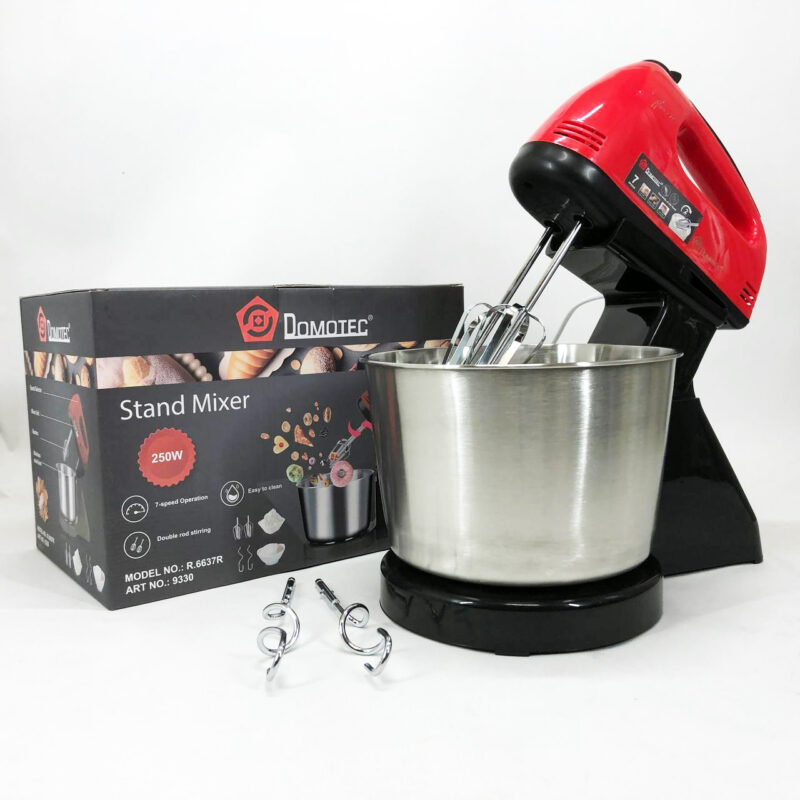 Миксер ручний Domotec R6637R 250W з чашею 2 літри, стильний та практичний.