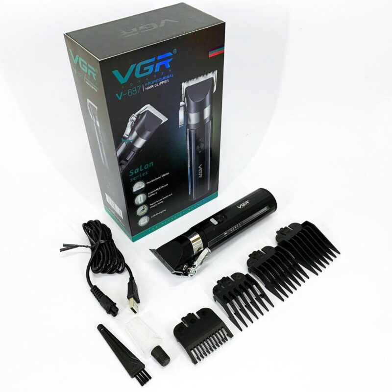 Акумуляторна машинка для стрижки VGR V-687 з автономністю до 300 хвилин