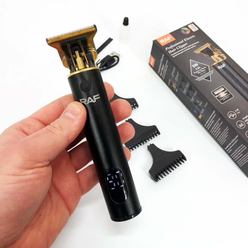 Тример RAF R.437 для стрижки волосся та бороди з акумулятором, що працює до 120 хвилин.