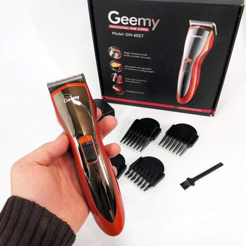 Машинка для стрижки волосся Gemei GM-6027 — практичний триммер для стильного догляду
