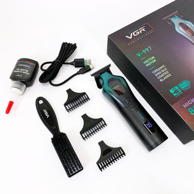 Тример VGR V-997 — потужний інструмент для стрижки волосся з автономністю до 120 хвилин.