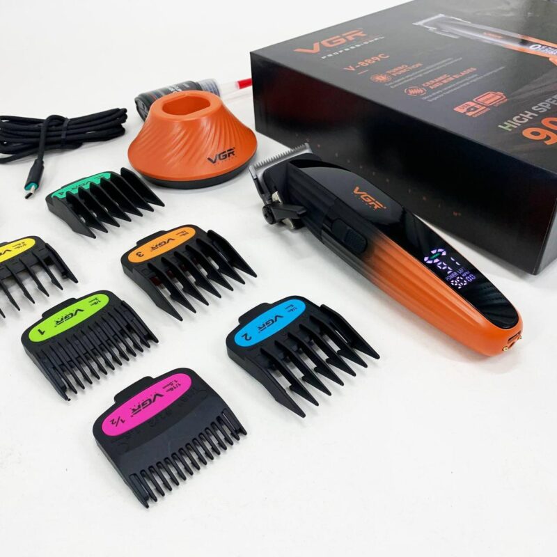 Машинка для стрижки волосся VGR V-889C з керамічними лезами та потужністю 9000RPM для ідеального стилю
