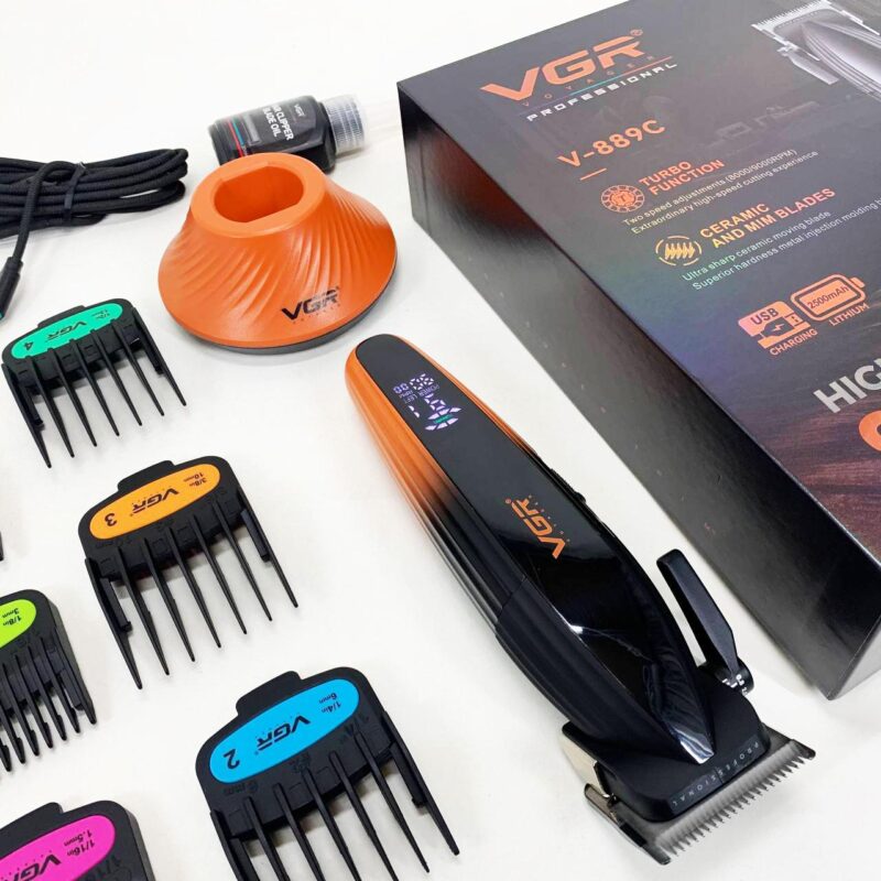 Машинка для стрижки волосся VGR V-889C з керамічними лезами та потужністю 9000RPM для ідеального стилю