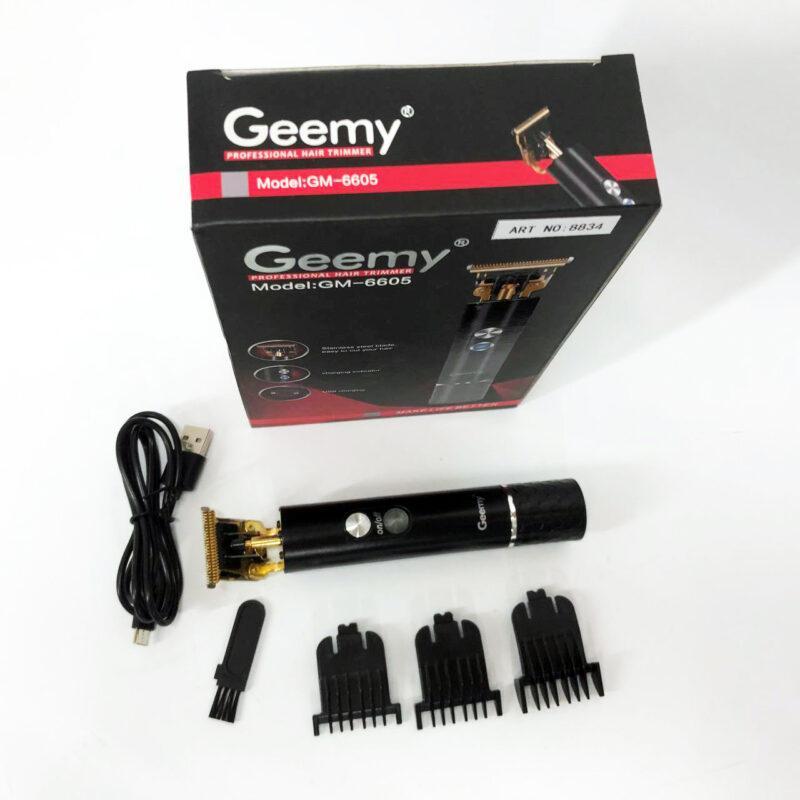 Професійна окантувальна машинка GEEMY GM-6605 для ідеальної стрижки волосся та бороди