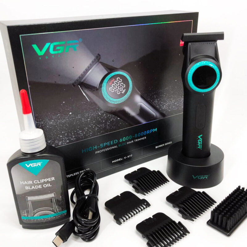 Тример VGR V-977 BLACK — потужний інструмент для професійного стайлінгу волосся.