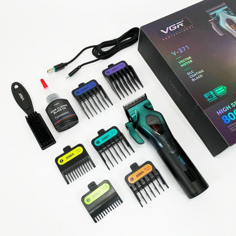 Акумуляторна машинка для стрижки VGR V-271 — потужний інструмент для професіоналів та домашнього використання.