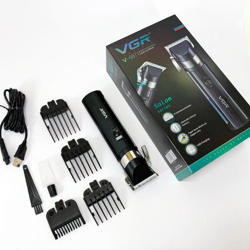 Акумуляторна машинка для стрижки VGR V-687 з автономністю до 300 хвилин