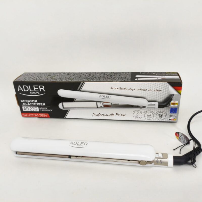 ADLER AD-2317 Випрямляч для волосся з керамічними пластинами і швидким нагрівом