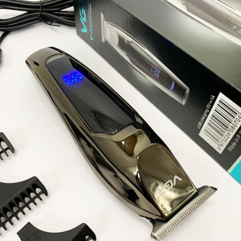 Машинка для стрижки волосся VGR V-070 акумуляторна з USB та індикатором зарядки для ідеального зовнішнього вигляду