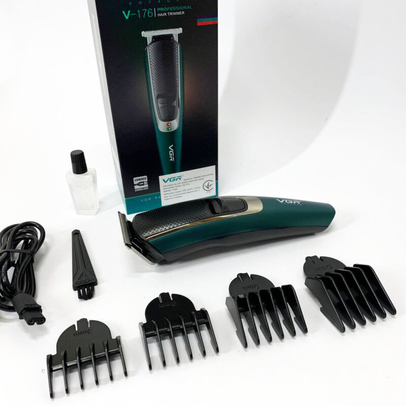 Тример VGR V-176 — бездротовий триммер для бороди та волосся з USB зарядкою.