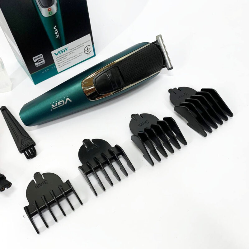 Тример VGR V-176 — бездротовий триммер для бороди та волосся з USB зарядкою.