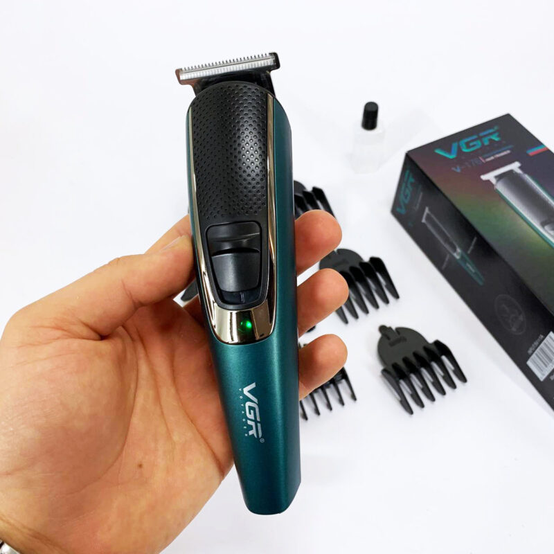 Тример VGR V-176 — бездротовий триммер для бороди та волосся з USB зарядкою.