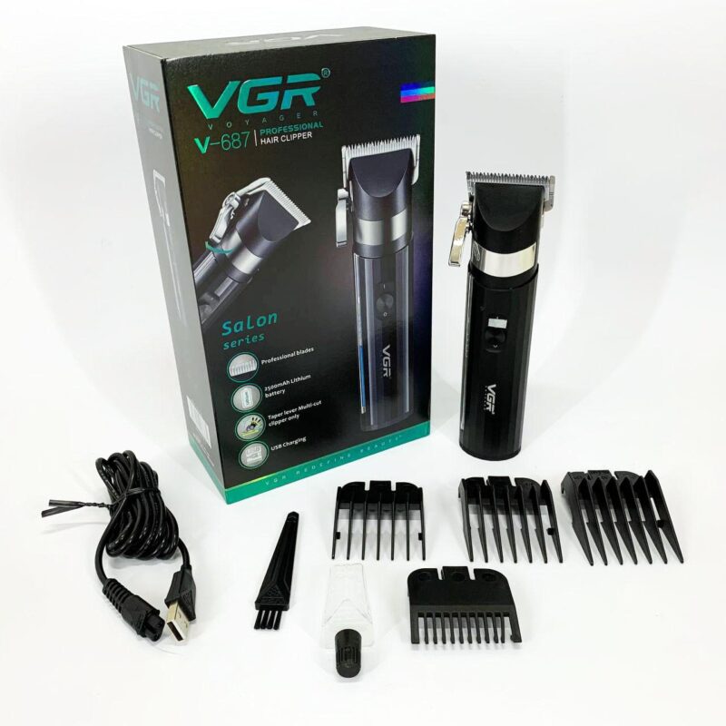 Акумуляторна машинка для стрижки VGR V-687 з автономністю до 300 хвилин