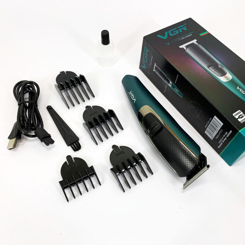 Тример VGR V-176 — бездротовий триммер для бороди та волосся з USB зарядкою.
