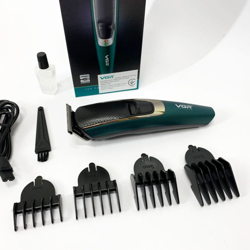 Тример VGR V-176 — бездротовий триммер для бороди та волосся з USB зарядкою.