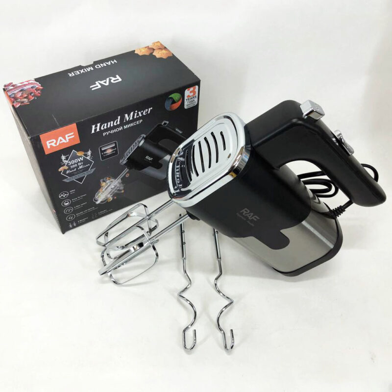 Миксер RAF R-6630 5 скоростей 300 W – універсальний кухонний помічник для приготування страв.