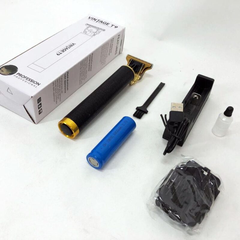 Акумуляторна машинка T9 — бездротовий триммер для стрижки волосся та бороди з USB-зарядкою.