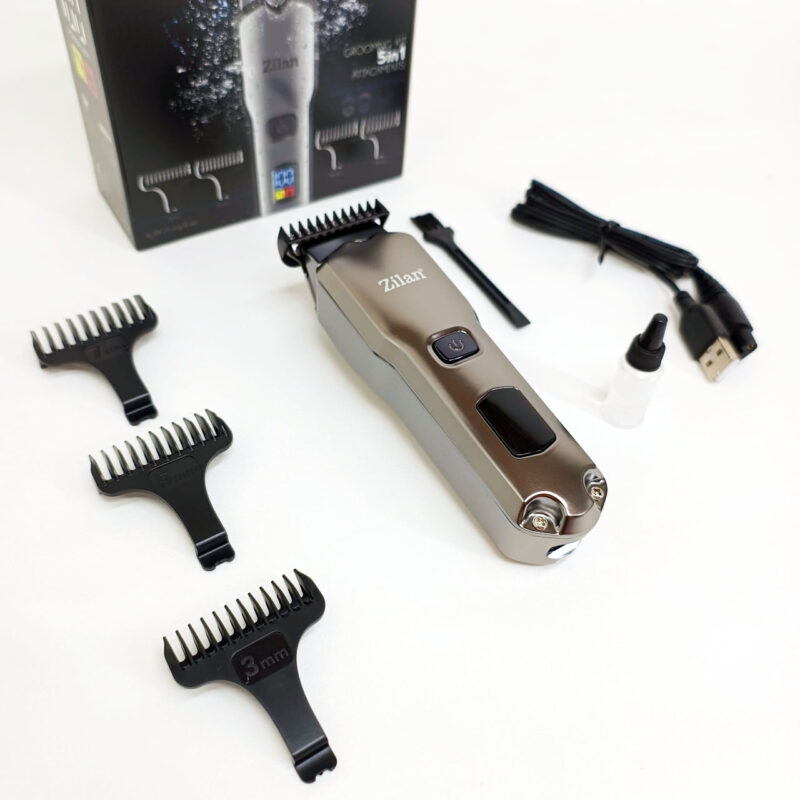 Тример для бороди та вусів Zilan ZLN8634 — 5 у 1 для ідеального вигляду