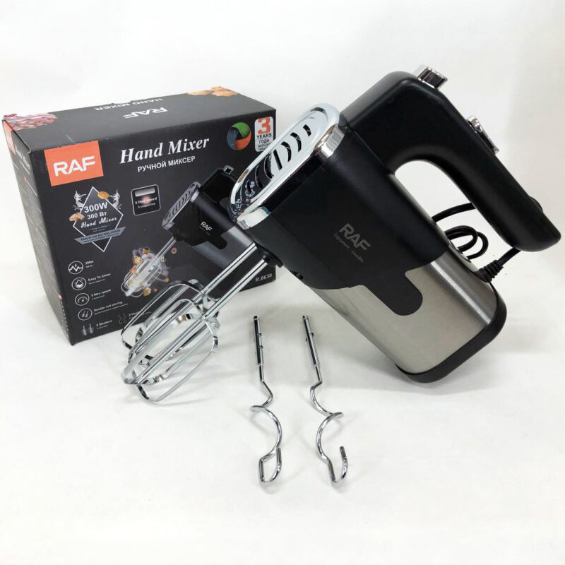 Миксер RAF R-6630 5 скоростей 300 W – універсальний кухонний помічник для приготування страв.