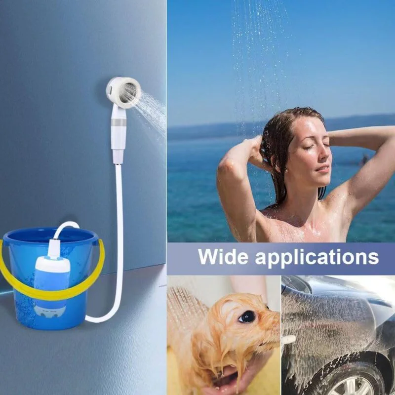 Акумуляторний портативний душ 4000mAh  Кемпінговий душ з помпою на акумуляторі