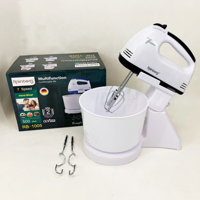 Миксер Rainberg RB-1005 500Вт з чашею 2 л для зручного приготування страв
