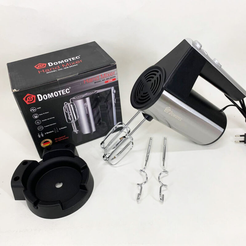 Миксер ручний DOMOTEC R6629A 240Вт 5 швидкостей з двома насадками
