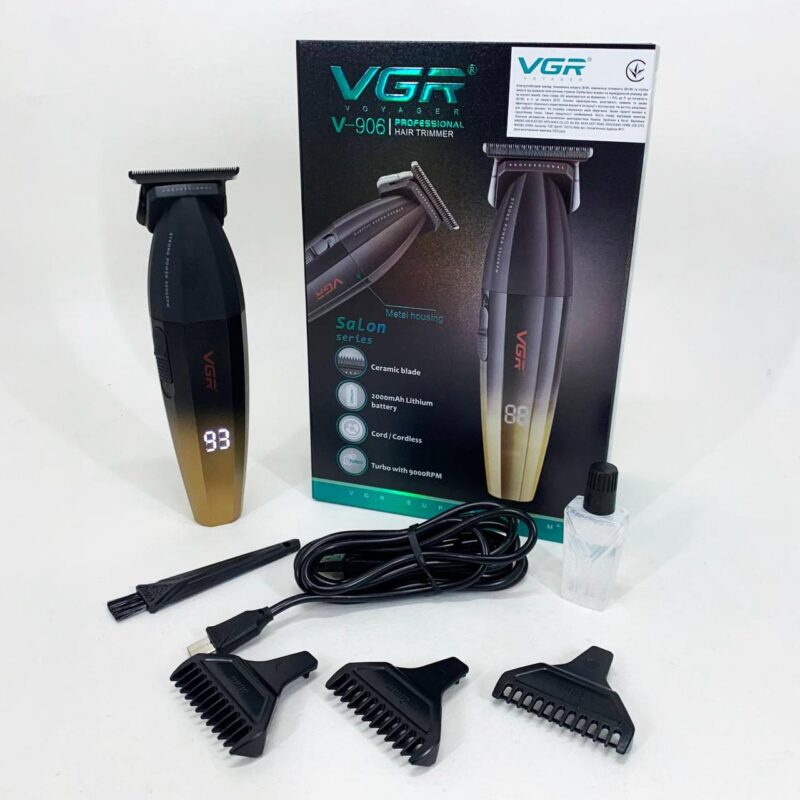 Машинка для стрижки волосся VGR V-906 тример для окантовки та стрижки бороди.