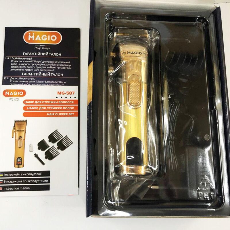 Машинка для стрижки волосся MAGIO MG-587 — професійний інструмент для бездоганного вигляду.