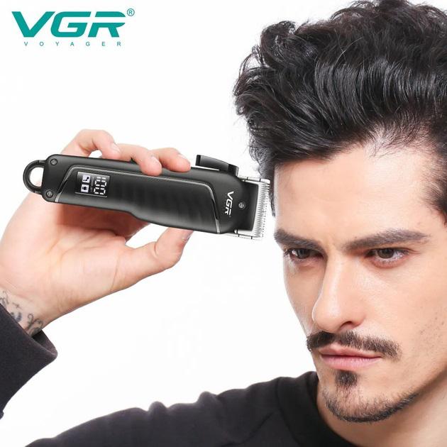 Потужна стрижкова машинка VGR V-683 — бездротова для професіоналів, що забезпечує точність стрижки.