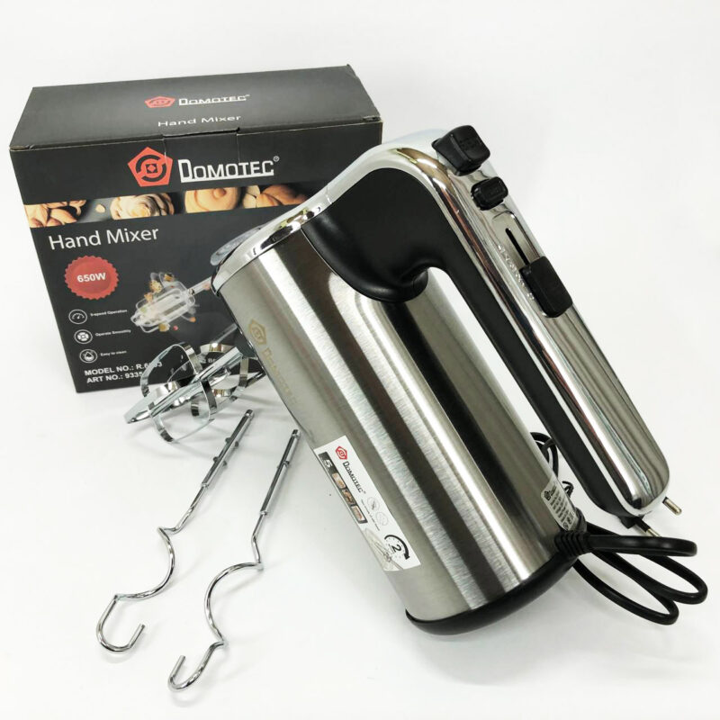 Миксер кухонний DOMOTEC R 6693 650W з 5 швидкостями для комфортного приготування їжі