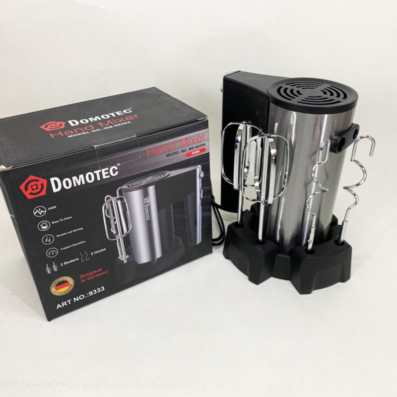 Миксер ручний DOMOTEC R6629A 240Вт 5 швидкостей з двома насадками