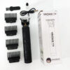 Машинка для стрижки волосся Vintage T9-2 BLACK — бездротовий тример з 4 насадками для ідеальної стрижки.