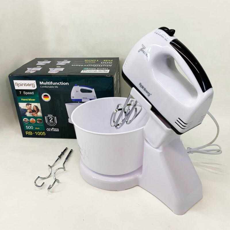 Миксер Rainberg RB-1005 500Вт з чашею 2 л для зручного приготування страв