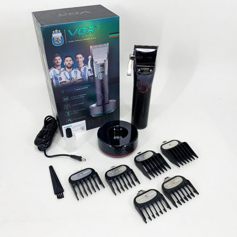 Професійна бездротова машинка для стрижки VGR V-682 RED — ідеальний вибір для точної стрижки