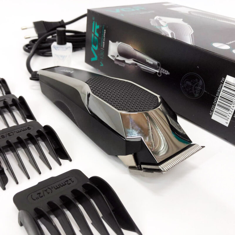 Машинка для стрижки VGR V-130 — професійний триммер для волосся з насадками